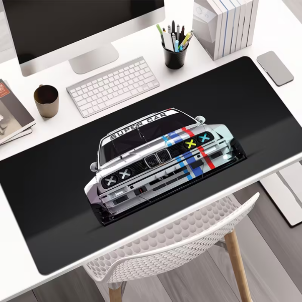 BMW E30 Classic Car Gaming Desk Mat (40X90CM)